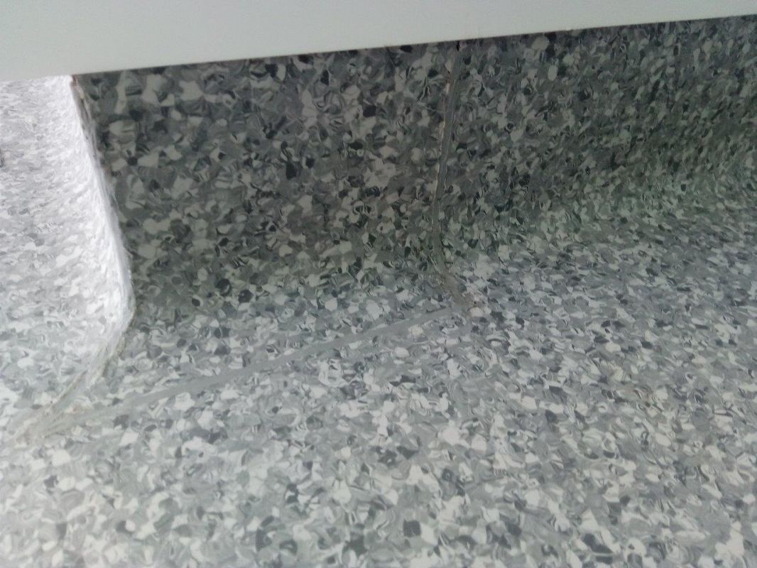 Commercial vinyl fitted through a Stroud commercial unit